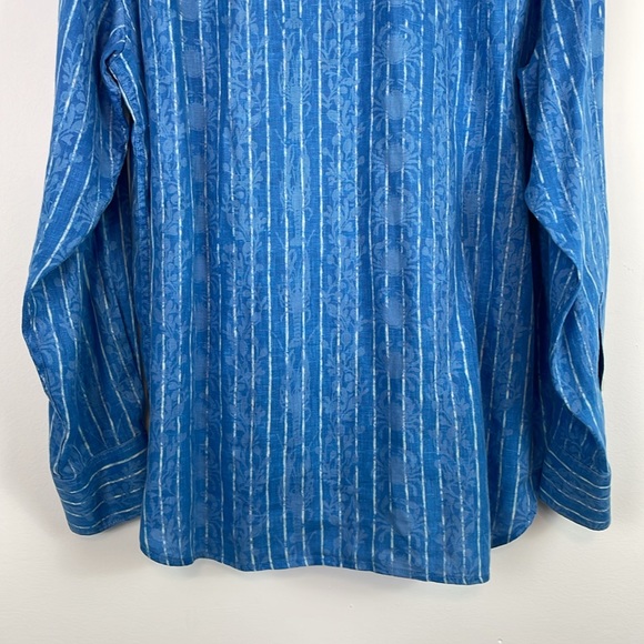 Men’s Tommy Bahama Linen Crab and Lobster Print Buttoned Down Shirt. Size Large. - Picture 10 of 14